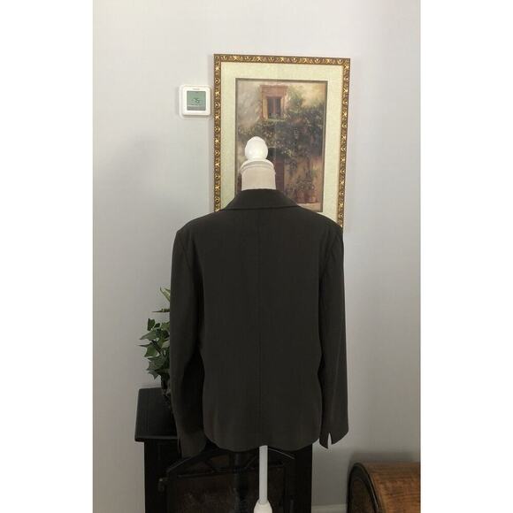 JONES NEW YORK Blazer Jacket Size L/14 Lined Long Sleeve Lapel Notched Collar - Picture 5 of 12